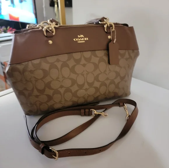 Coach Brooke Carryall Bag Signature Coated Canvas Bag - Picture 2 of 11